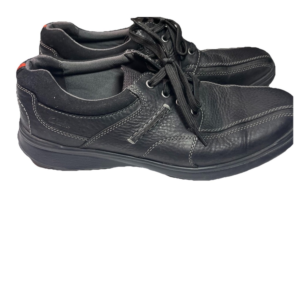 Clark's Men's Casual Cushion With Ortholite Mens Shoes Size 11.5 Black EUC